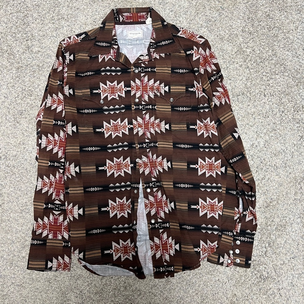 Stetson Aztec Pearl Snap